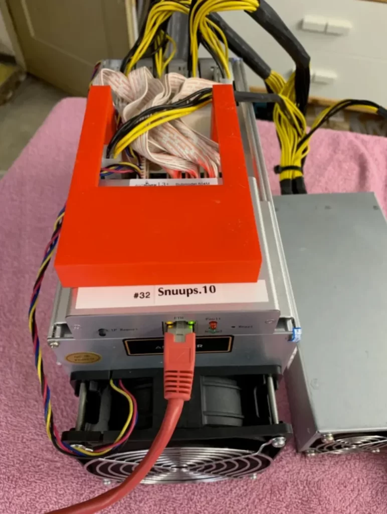 Antminer L3+ PSU top mount